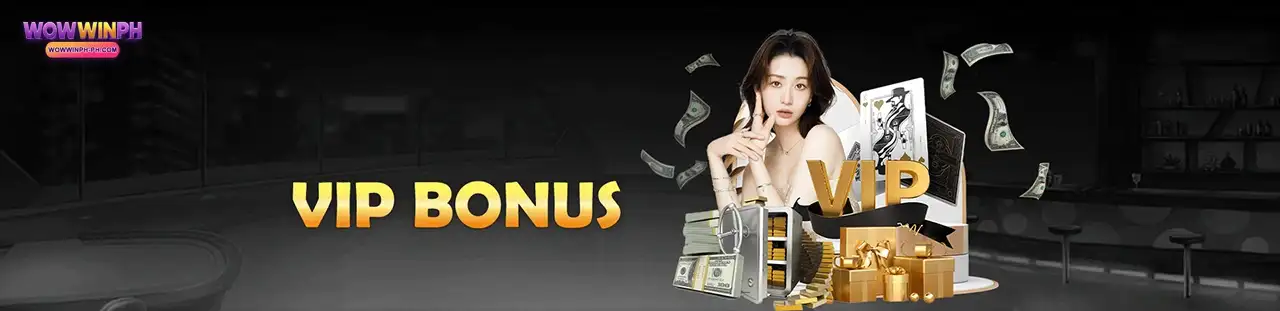 WOWWINPH VIP bonus promotion highlighting premium rewards for casino players